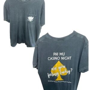 Phi Mu “Casino Night” Comfort Colors Sorority T-Shirt